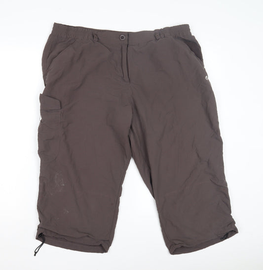 Craghoppers Women's Brown Cargo Trousers Size 20