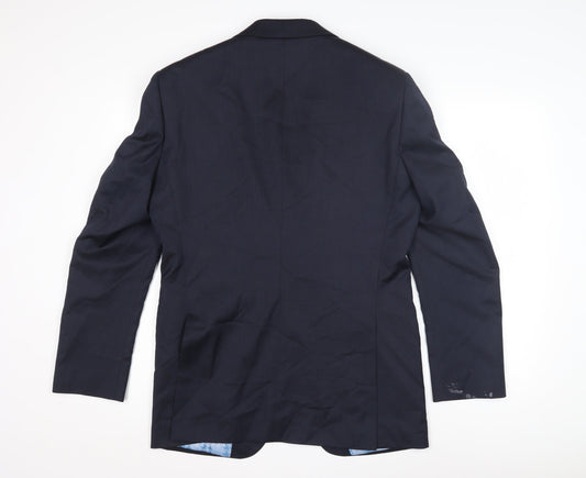 Marks & Spencer Men's Blue Stripe Suit Jacket 36R