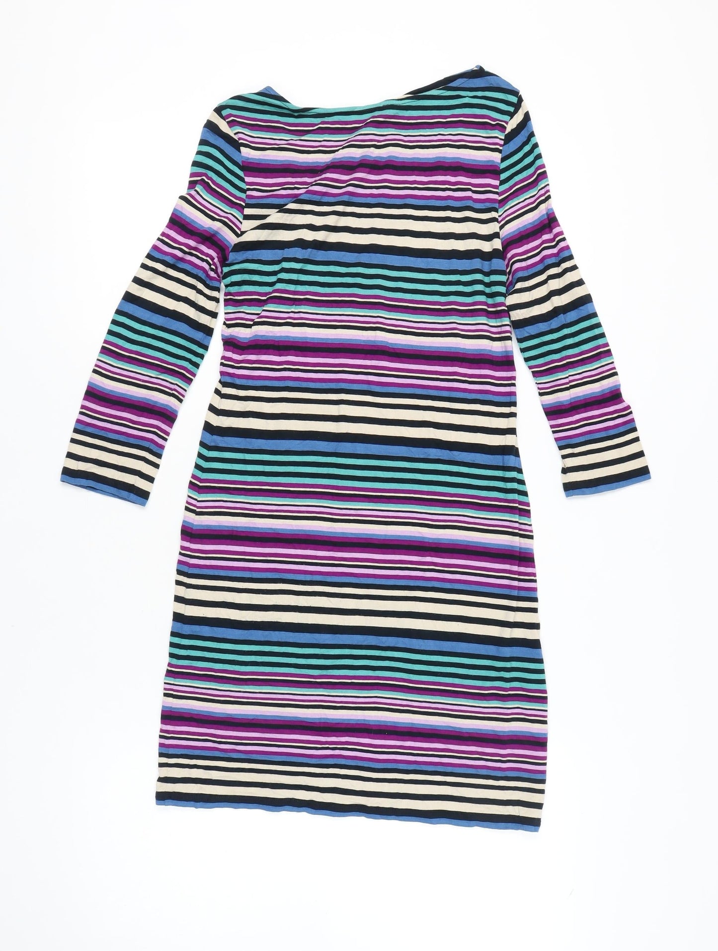 Phase Eight Women's Multicoloured Striped Dress Size 10