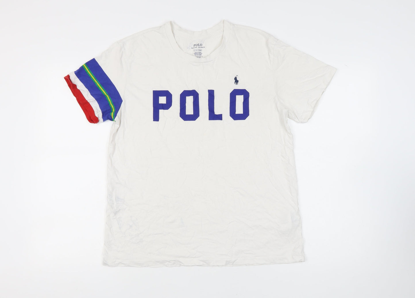 Polo Ralph Lauren Men's White Logo T-Shirt L