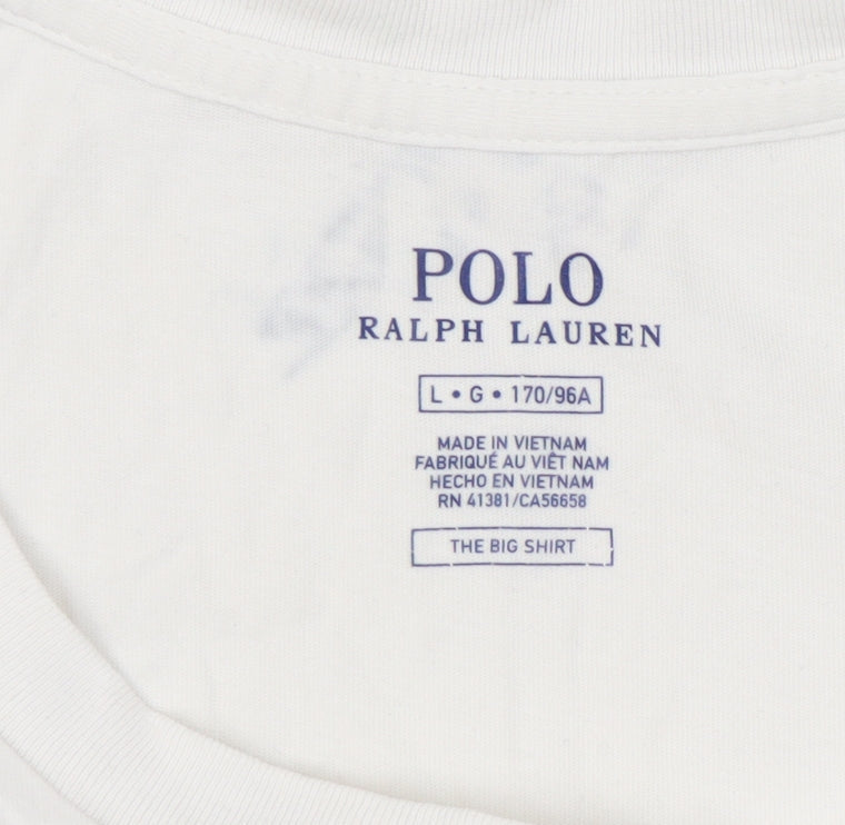 Polo Ralph Lauren Men's White Logo T-Shirt L