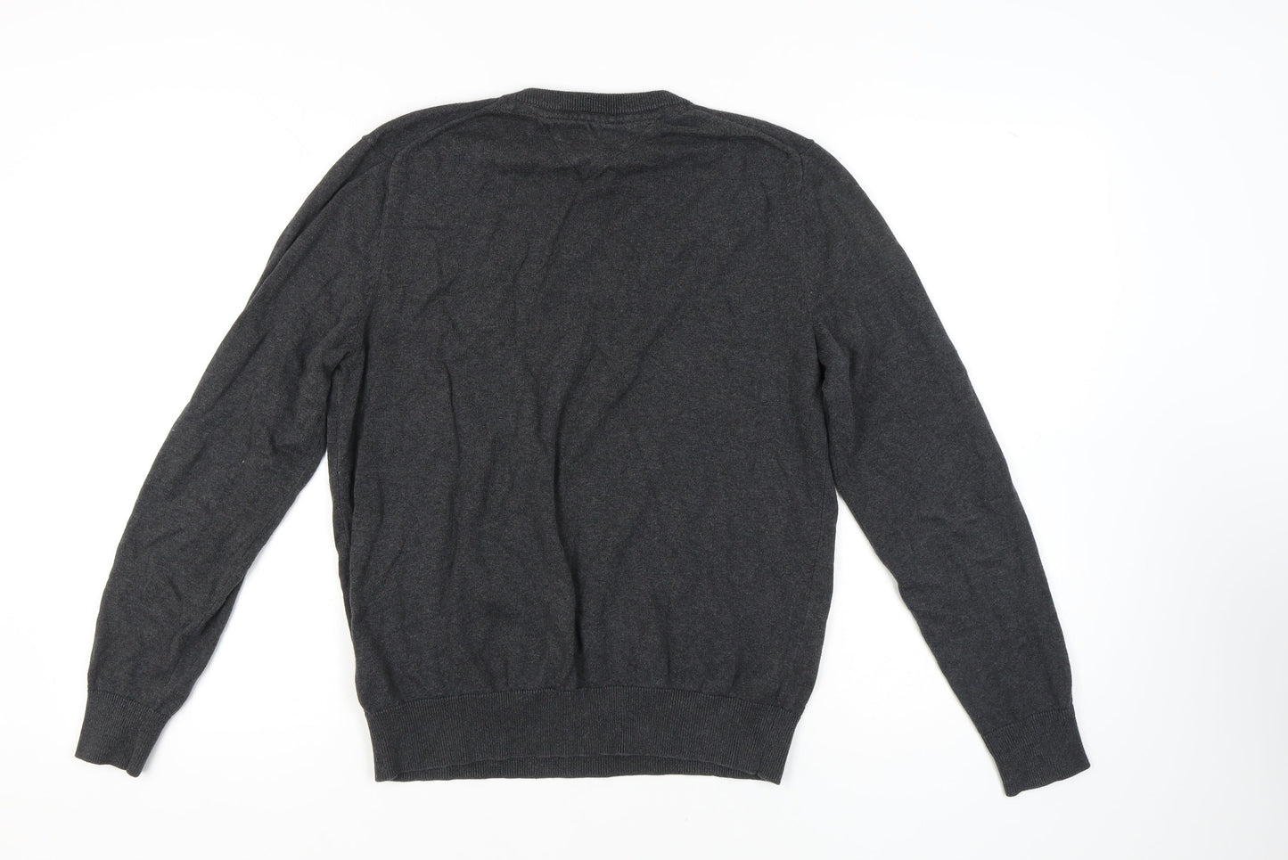 Tommy Hilfiger Men's Grey Crew Neck Jumper Size M