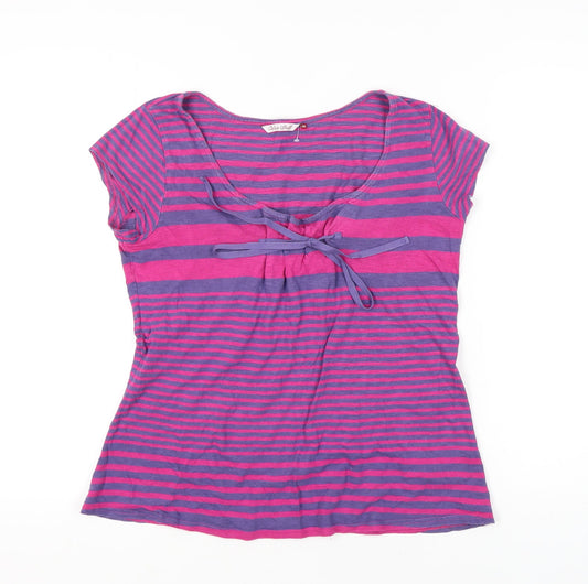 White Stuff Women's Multicoloured Striped T-Shirt Size 12