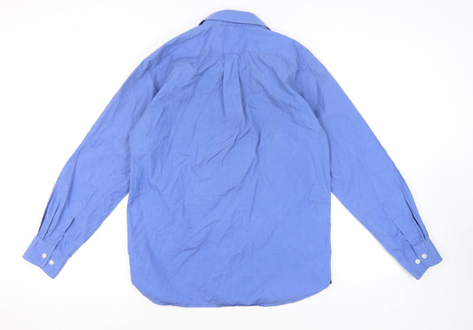 GAP Men's Blue Classic Fit Button-Up Shirt, S