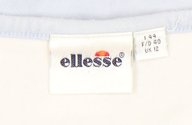 Ellesse Women's Blue Short Sleeve Crew Neck T-Shirt