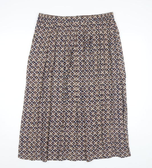 Nightingales LTD Women's Multicoloured A-Line Skirt Size 16