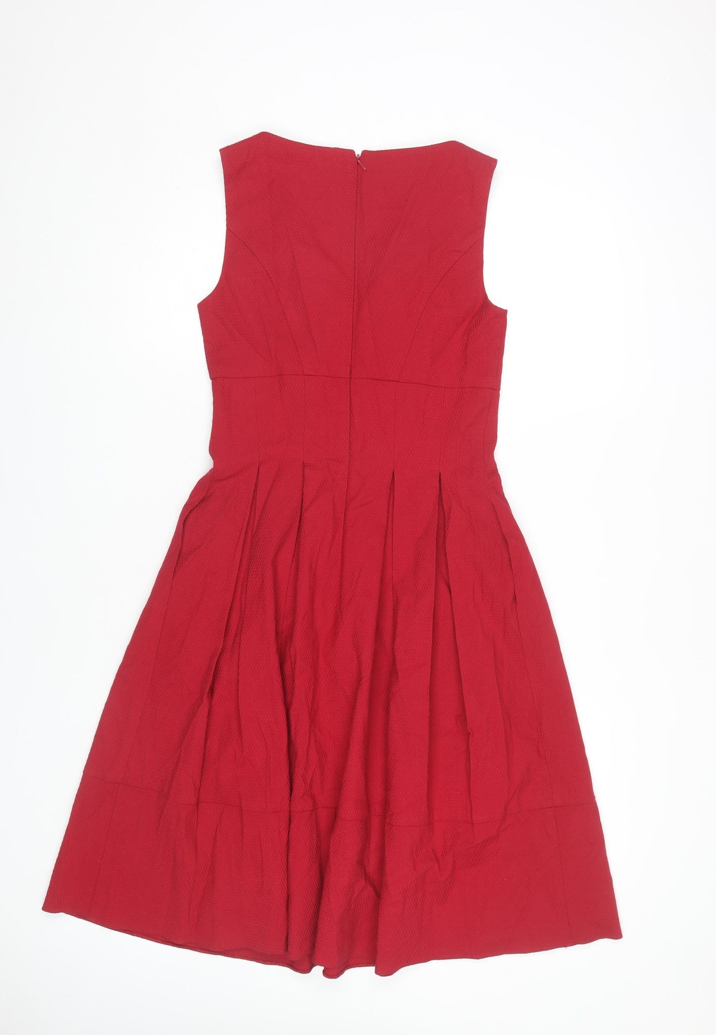 Phase Eight Women's Red 8 Sleeveless V-Neck Dress