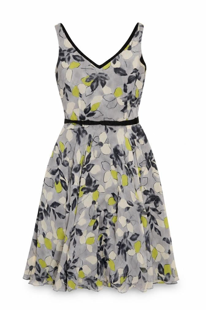 Hobbs Women's Multicoloured Floral Silk Dress