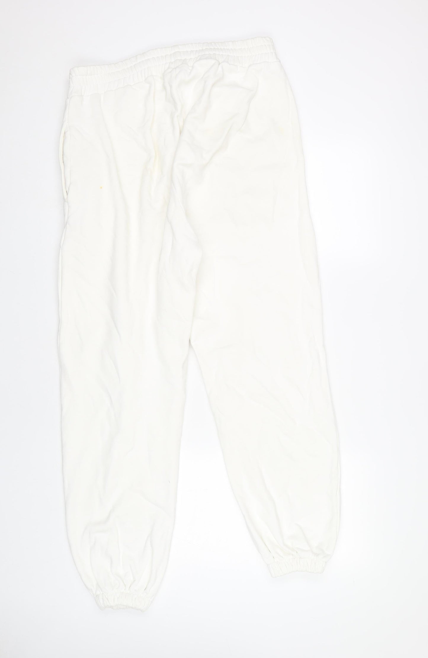 SHOSAI Unisex White Jogger Trousers L Cotton