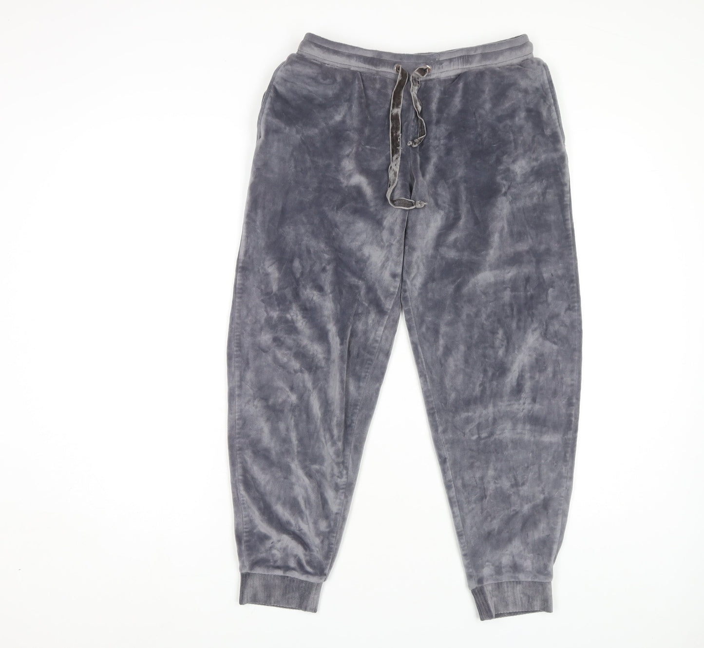Marks and Spencer Women's Grey Jogger Trousers, Size 8, Velour