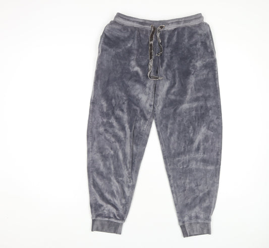 Marks and Spencer Women's Grey Jogger Trousers, Size 8, Velour