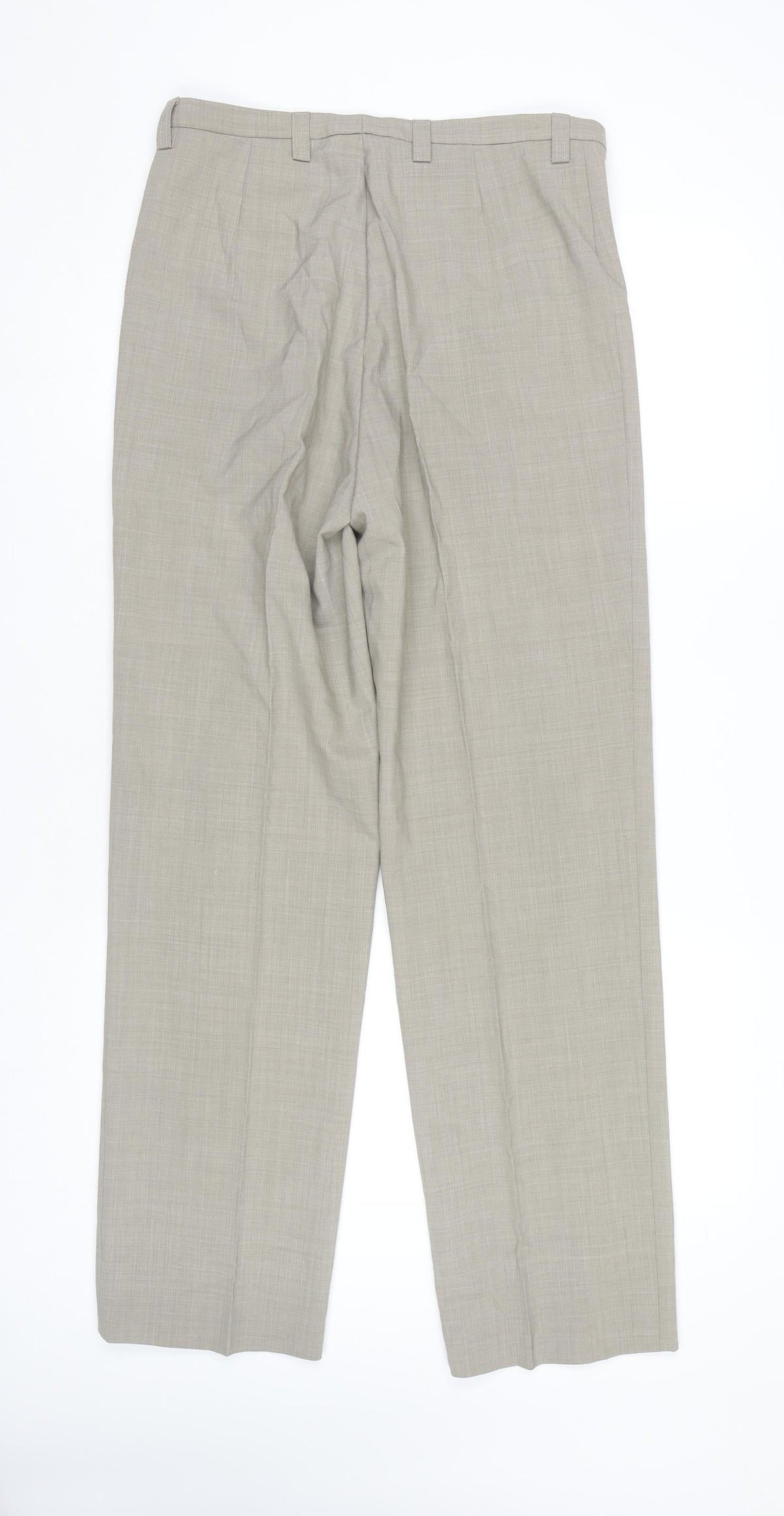 Michele Women's Beige Straight Trousers Size 12