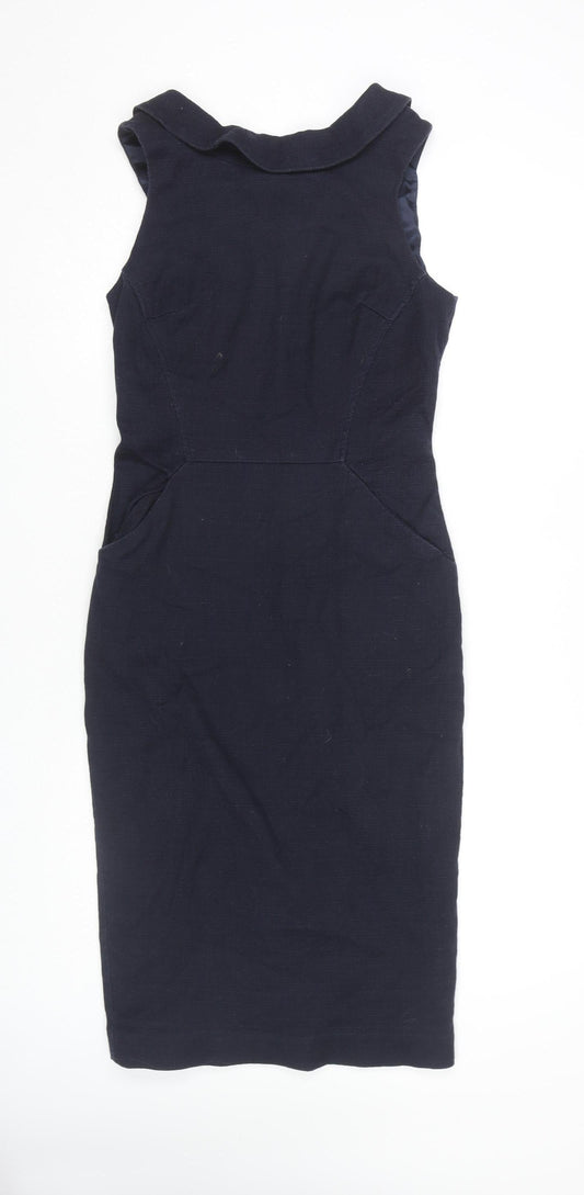 Boden Women's Navy Blue Sheath Dress, Tall 10L