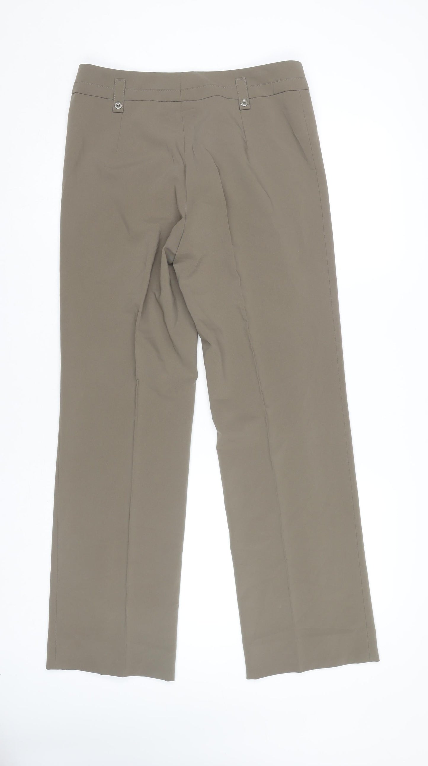 Michele Women's Beige Slim Leg Trousers Size 8