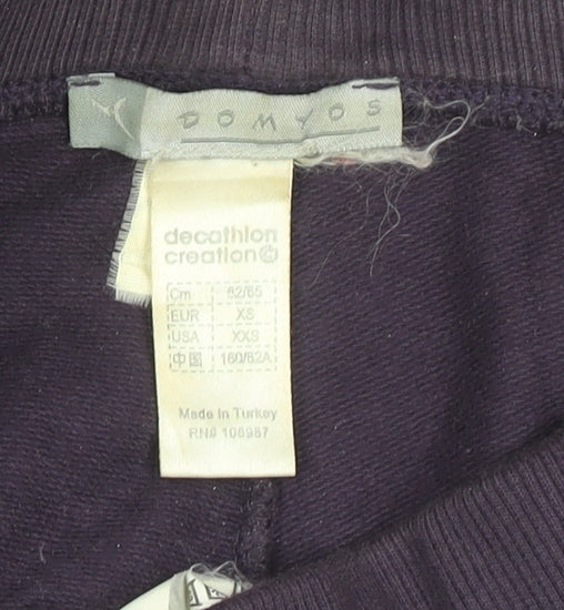 Decathlon Women's XS Purple Jogger Trousers Casual