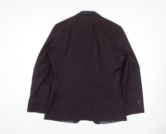Red Herring Men's Purple Blazer - Size 40, Formal Jacket