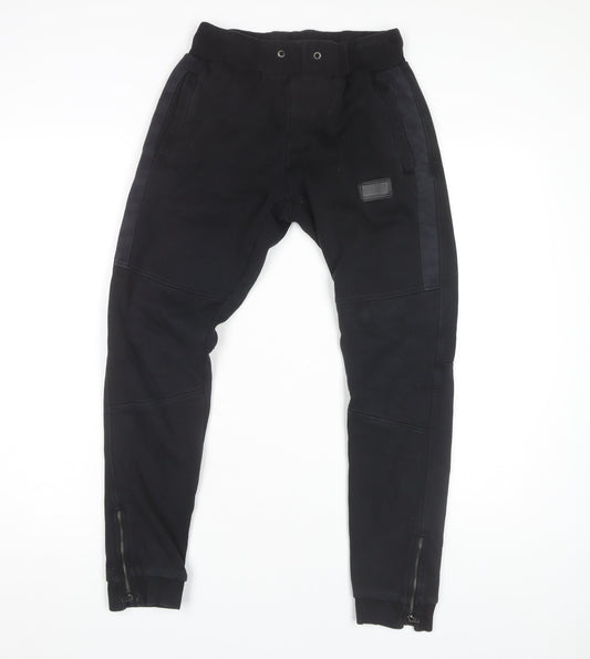 Rascal Boys Black Jogger Trousers XL