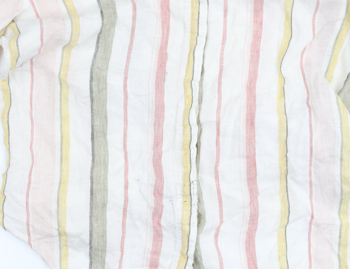 Marks and Spencer Men's Multicoloured Striped Shirt Size 16