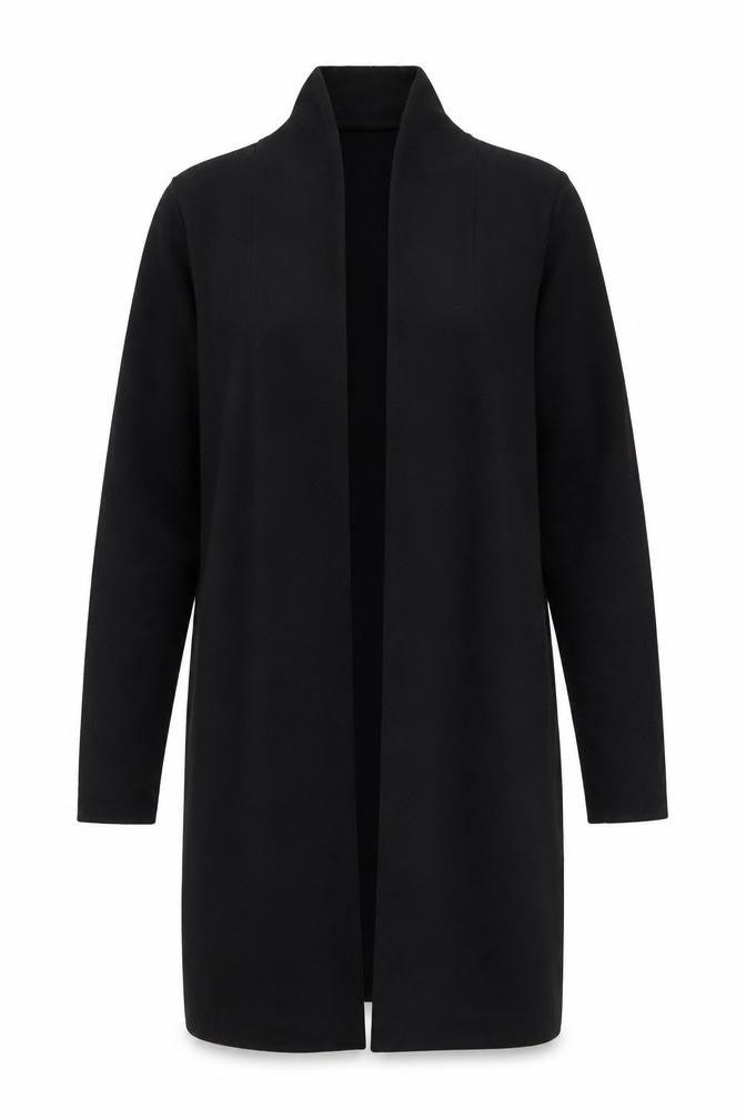Womens UK Size 6 Slim Ted Baker Black Polyester Blend Coatigan