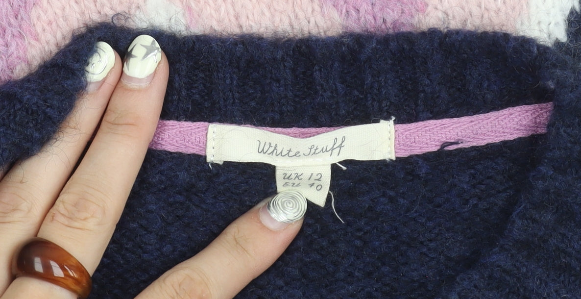 White Stuff Women's Multicoloured Size 12 Knit Jumper