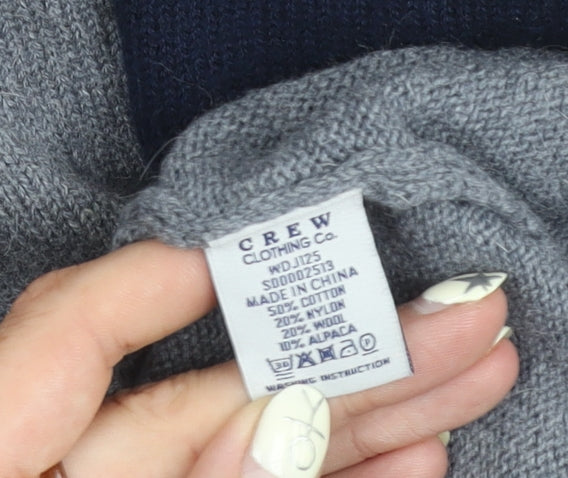 Crew Clothing Women's Blue Grey Jumper Dress Size 8