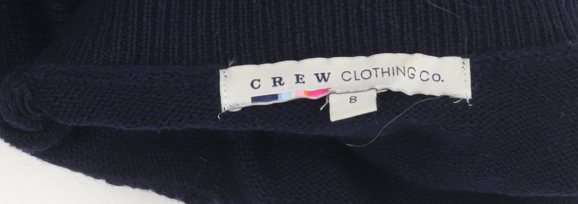 Crew Clothing Women's Blue Grey Jumper Dress Size 8