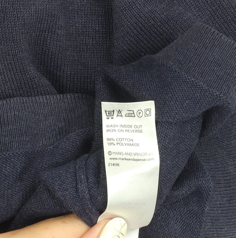Marks and Spencer Men's Blue L Pullover Jumper