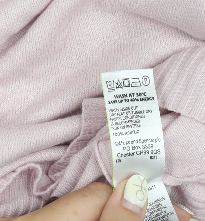 Marks & Spencer Women's Pink Pullover Jumper, Size 14