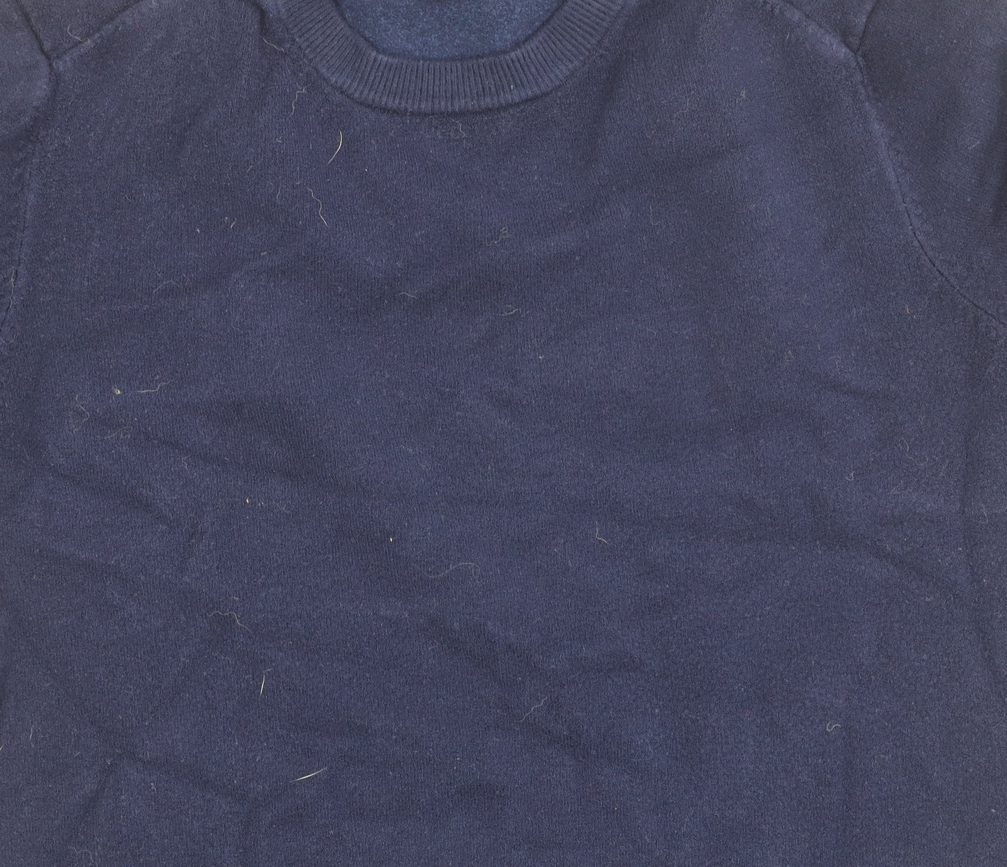 Zara Unisex Blue Medium Pullover Crew Neck Jumper