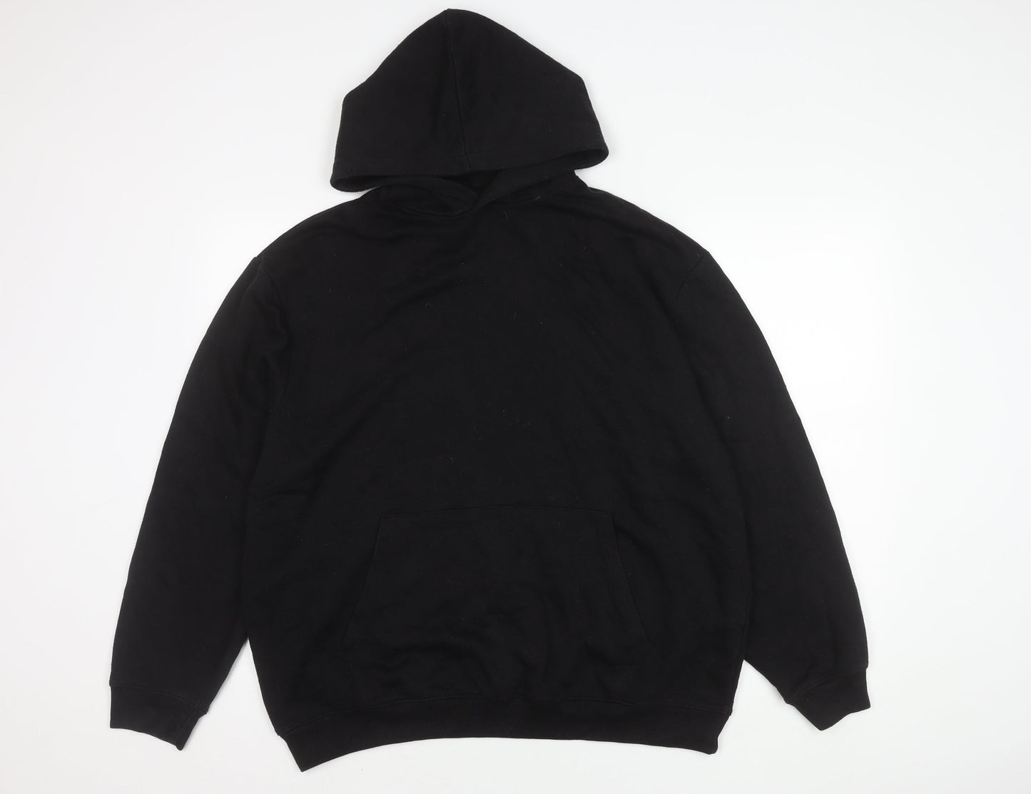 boohooMAN Men's Black Pullover Hoodie Size M
