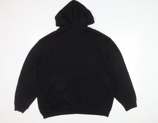 boohooMAN Men's Black Pullover Hoodie Size M