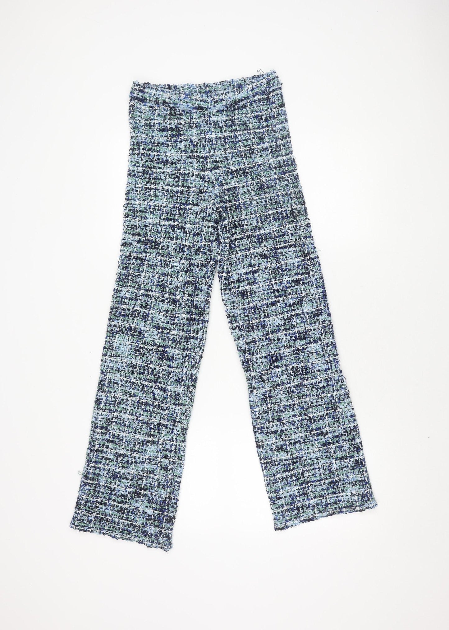Zara Women's Multicoloured Geometric Trousers Size 10