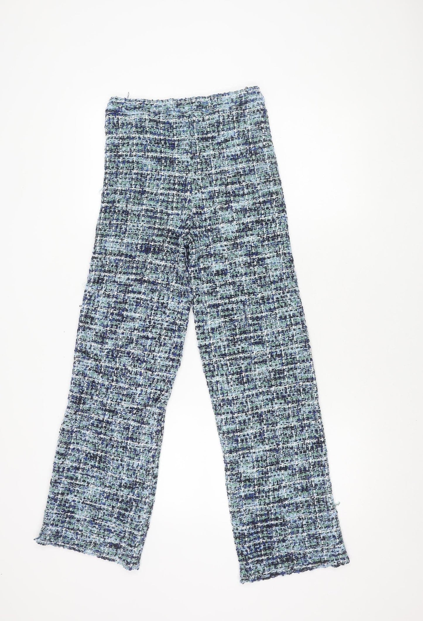 Zara Women's Multicoloured Geometric Trousers Size 10