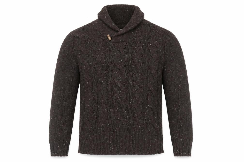 Marks and Spencer Men's Brown Acrylic Jumper M