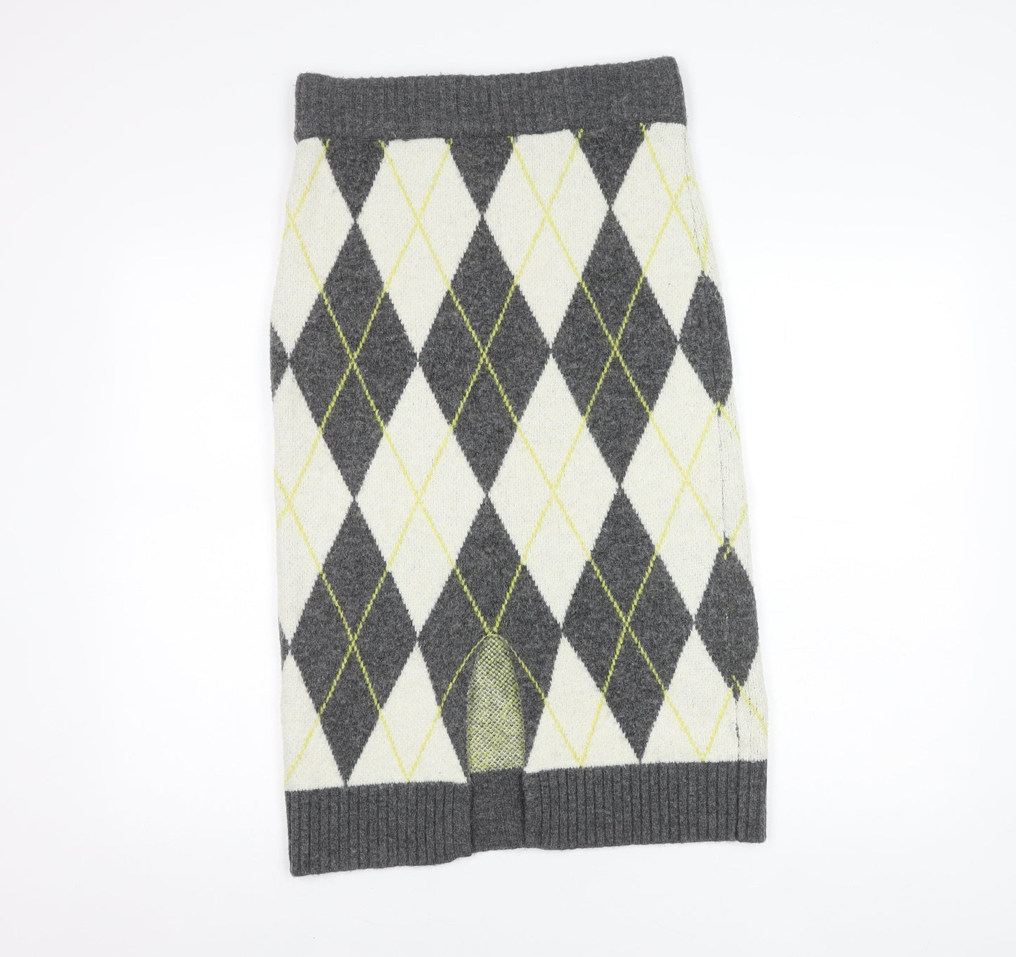 Pringle of Scotland Grey Argyle Women's Skirt M