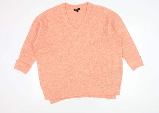 JD Williams Women's Orange Pullover Jumper - Size 20/22