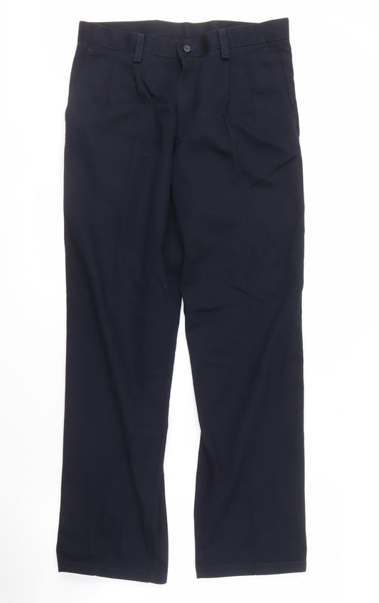 Dockers Men's Black Classic Trousers Size 32 Straight Fit