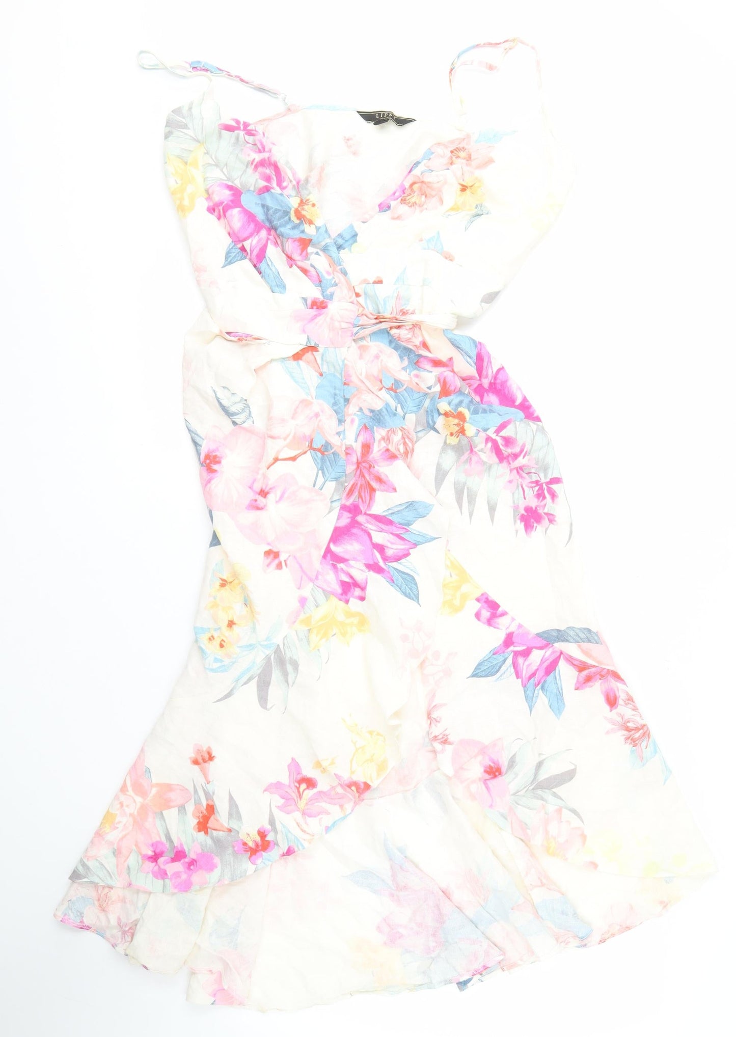 Lipsy Women's Multicoloured Floral Dress, Size 10, Casual