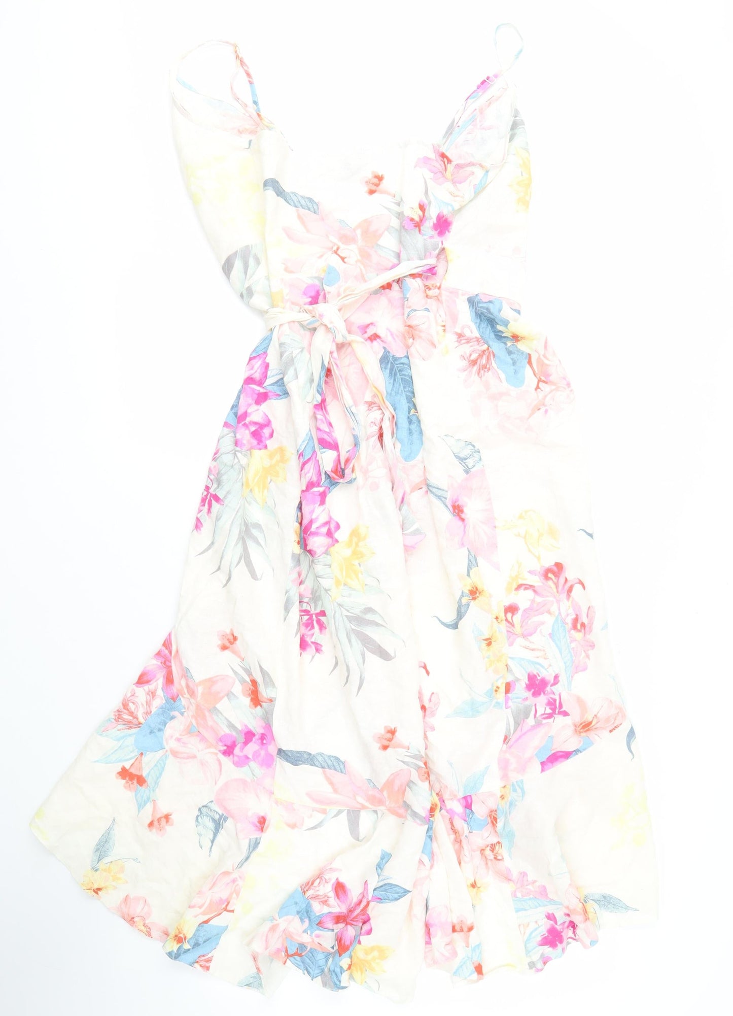 Lipsy Women's Multicoloured Floral Dress, Size 10, Casual