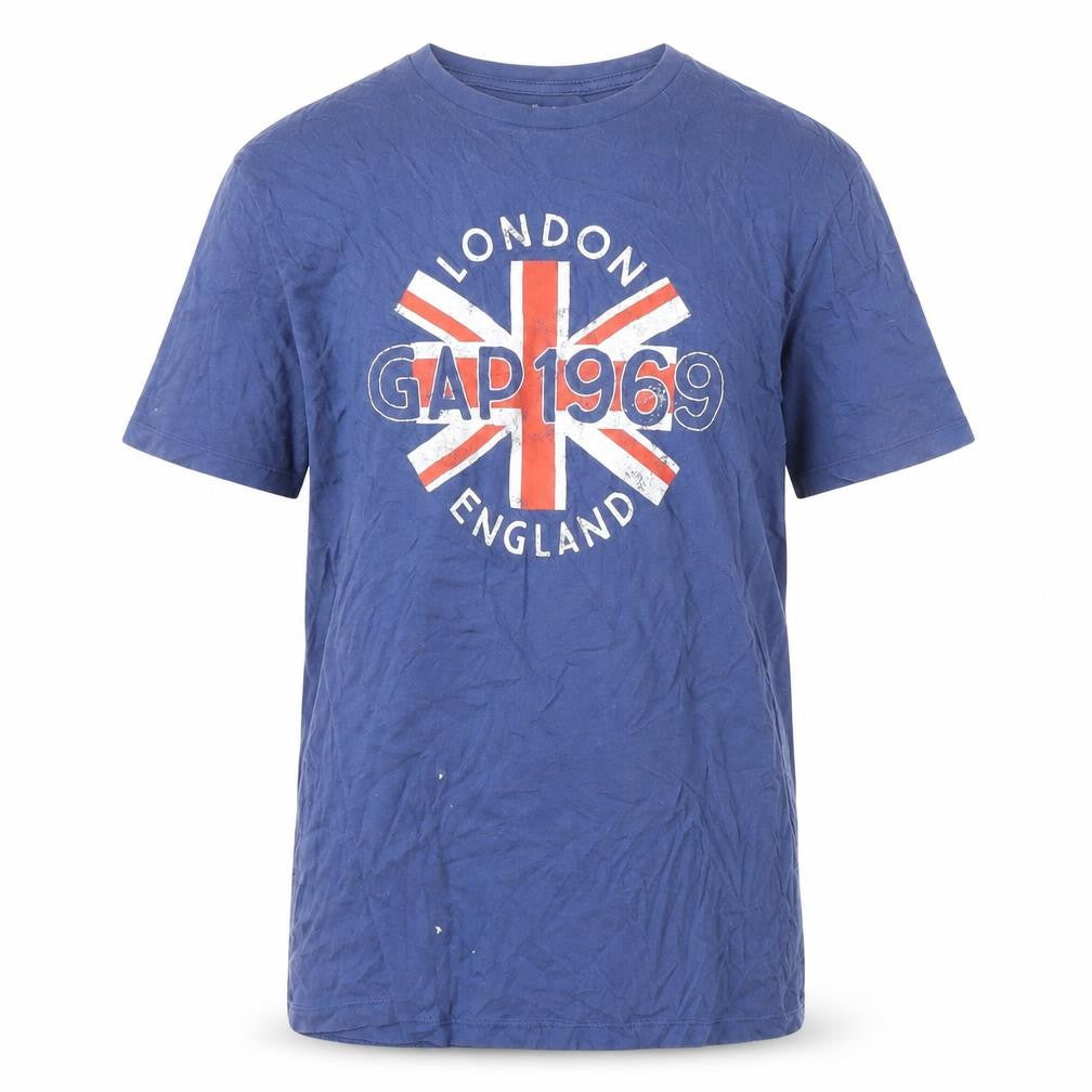 Gap Men's Blue Medium Crew Neck Patriotic T-Shirt