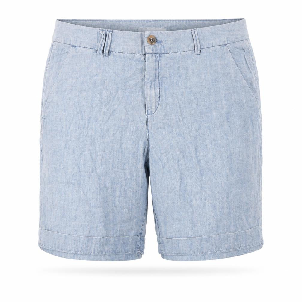 Front view of L.O.G.G. Men's Blue Chino Shorts, size M, Casual