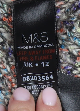 Marks and Spencer Women’s Multicoloured Pullover Jumper - Size 12