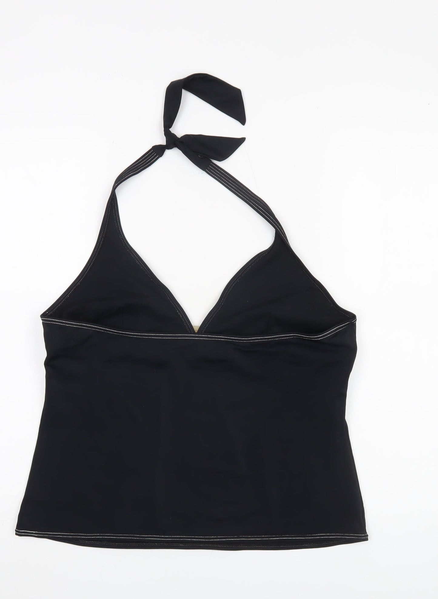 Riviera Women's Black Halter Bralette Swim Top Size 18