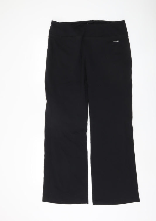 Reebok Women's Black Trousers M Elastic Waist