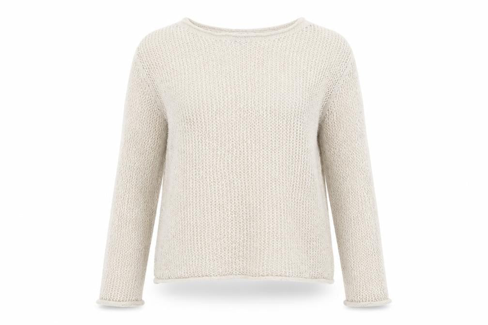 Marks and Spencer Women's Beige Knit Pullover Jumper - S