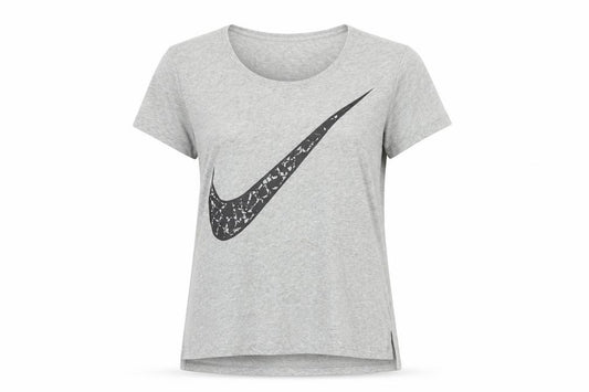 Womens UK Size S Nike Grey Cotton Blend T-Shirt