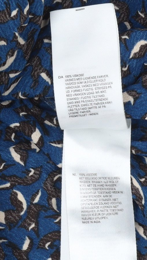 Womens UK Size  White Stuff Blue Viscose Blouse