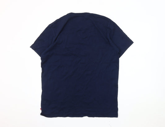 Levi's Men's Blue Graphic T-Shirt - Size L