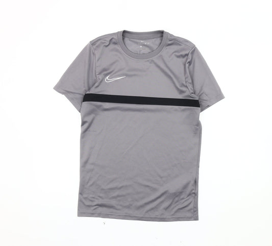 Nike Men's Grey Athletic Gym T-Shirt, Size L