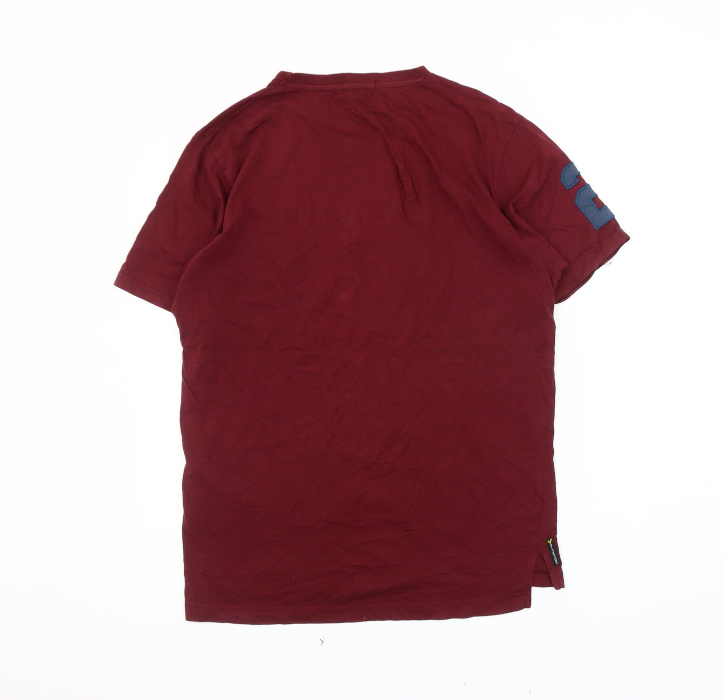 Voi Jeans Men's Red Crew Neck T-Shirt - Large